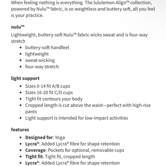 Lululemon Align Tank Top *Light Support, A/B Cup in Ripened Raspberry - Picture 7 of 9